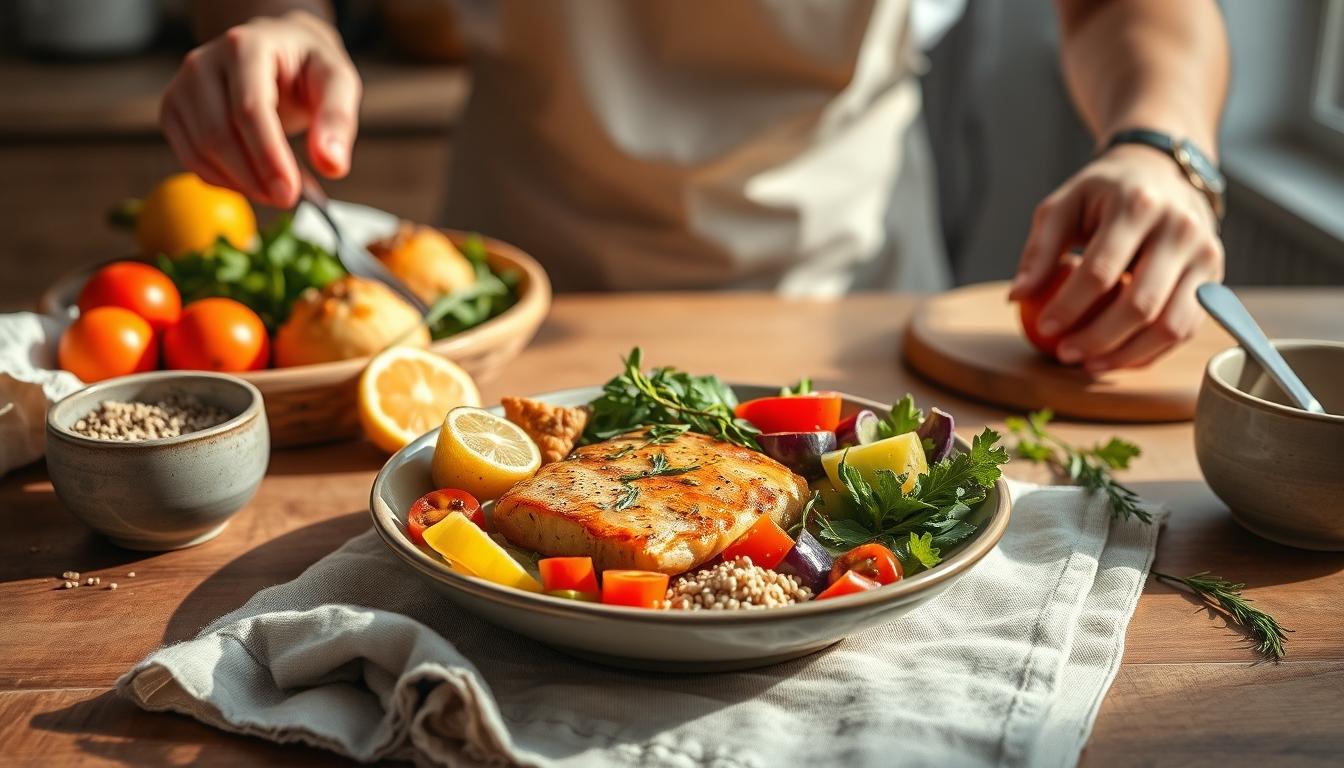 Freshly baked homemade cake in a kitchen setting